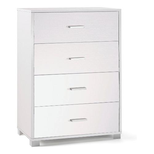 Sarmog QUADRANTE 784 Cassettiera 4 Cassetti Bianco fiammato (80cm)