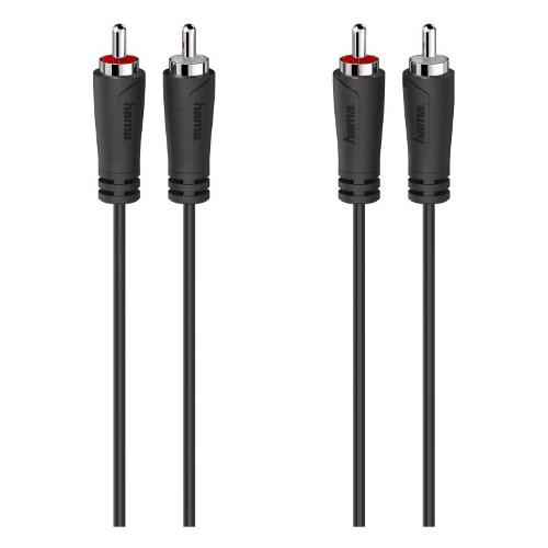 Hama Cavo RCA Plugs Black 00205258 3m