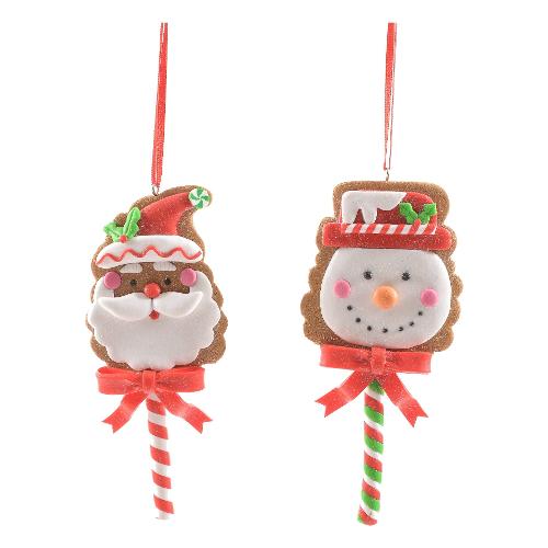 Mercury Decoro pendente lecca lecca natalizio in argilla morbida Assortito (13 cm) 90703