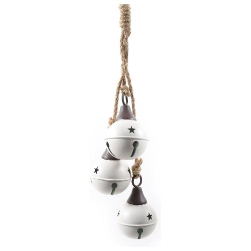 Mercury Decoro pendente 3 campanelle in metallo Bianco (45 cm) 67279