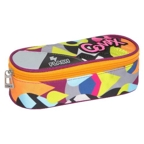 Comix Astuccio con portapenne (22x7x5cm) FLASH Assortito 63371