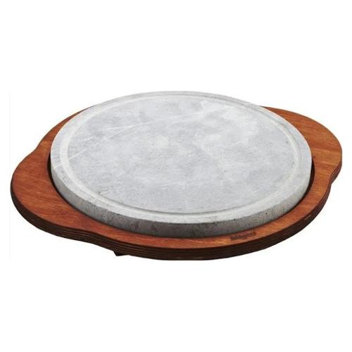 Bisetti Piastra ollare Rotonda con Base Legno Wengè (40x35 cm) 99011