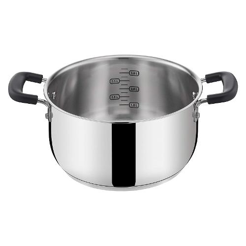 LAGOSTINA Sfiziosa - Casseruola Acciaio Inox 18/10, 20 cm *SENZA COPERCHIO*