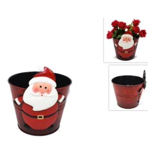 Due Esse Christmas Babbo Natale (15,5x16x17cm) Porta pianta XNA17003531