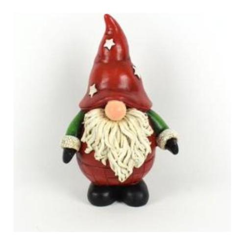 Due Esse Christmas Decoro gnomo di natale in resina (17 cm) MV0000036