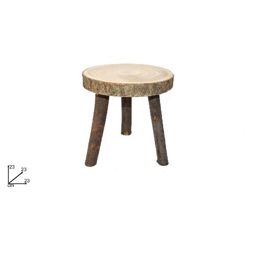 Due Esse Christmas Decoro Sgabello Legno (23x23 cm) XNA17006771