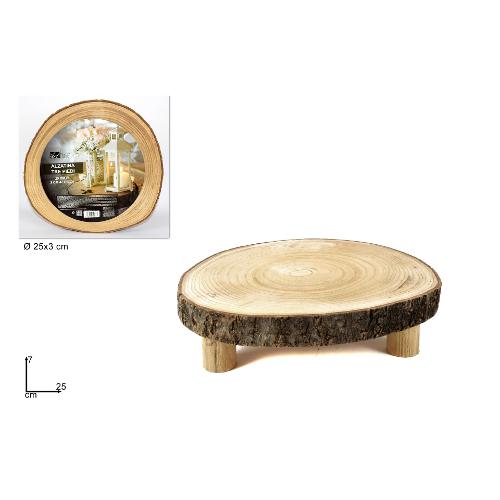 Due Esse Christmas Centro tavola Legno (25cm) 3 piedi XNA17005291