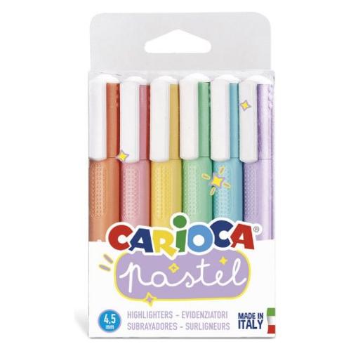 Carioca Set evidenziatori Memory Colori assortiti pastel 43033 6 pz