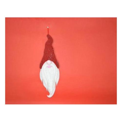 Due Esse Christmas Decoro Natale Sagoma Appendibile Gnomo di Natale in feltro (17x1,5x50 cm) R0010381A