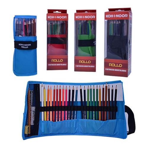 Koh I Noor Set matite colorate classiche sezione esagonale 24 pz astuccio roto STUDIO Colori assortiti DJTB Z 24P