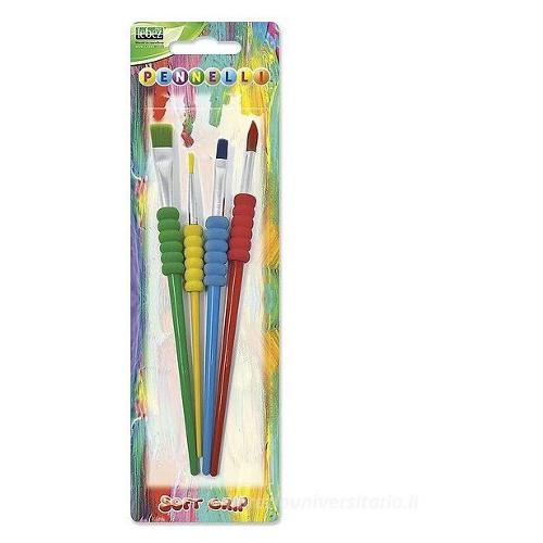 Lebez Set pennelli belle arti set 4 pz assortiti Soft Grip 80909