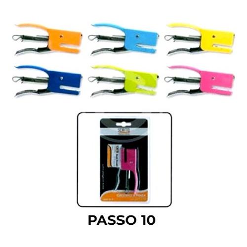Scatto Cucitrice ufficio a pinza mini per punti Tipo P10 h. 5 mm Assortito 613