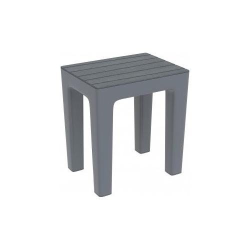 Feridras Sgabello bagno WOODY Grigio (38x29x41,5 cm) 130102