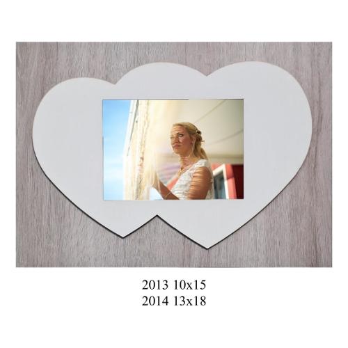 Geo's Portafoto (per 1f 13x18 cm ) CUORE Bianco 2014