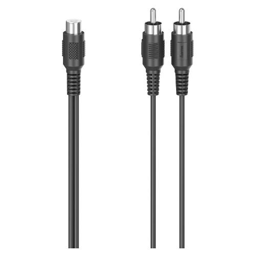 Hama Cavo RCA Subwoofer Adapter Black 00205184 0,12m