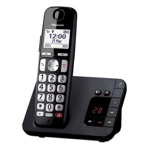 Panasonic Cordless Singolo Dect Black KX TGE260JTB