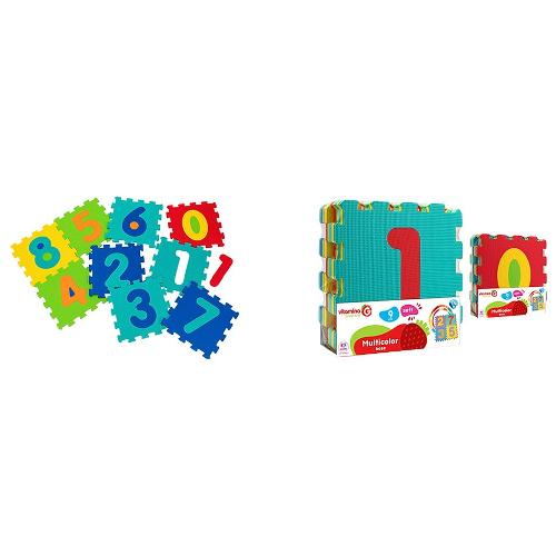 Globo Tappeto gioco Puzzle Numeri 9 Pz (32x32cm) VITAMINA G 05095