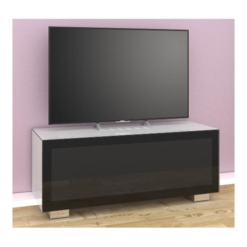 Munari MAGIC Porta tv Bianco e Nero lucido (125x45x51cm)
