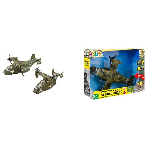 Globo Aeroplano militare ad elica con luci W’TOY 40788