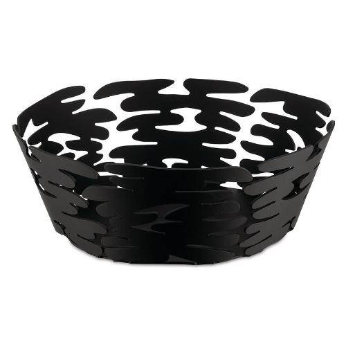 Alessi Cestino tavola Acciaio (18x6,5cm) BARKET Nero BM10 18 B