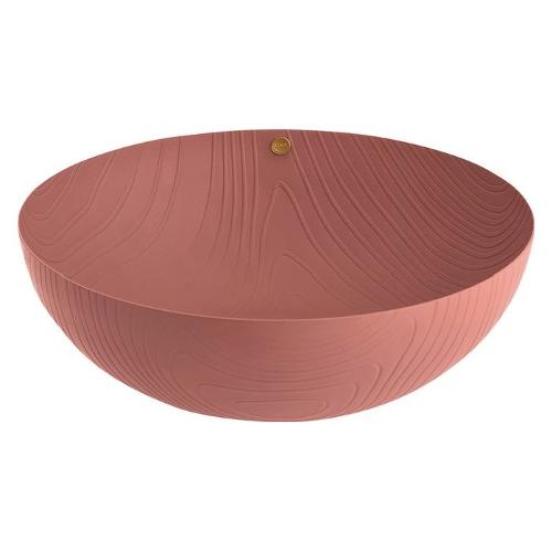 Alessi Centro tavola Acciaio (21x6,5cm) VENEER Marrone PU06 21BR
