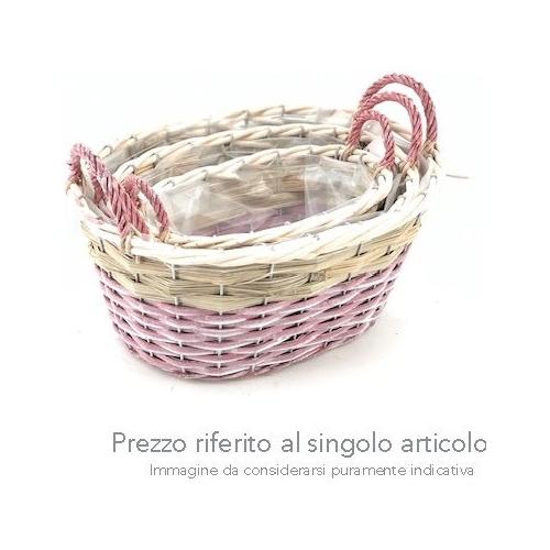 Dhg D.O.O. Cesto Fibra naturale (23x16x11cm) Natural pink 97867