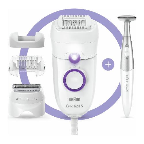Braun Epilatore SILK EPIL 5 Power Bianco e Viola 5 825