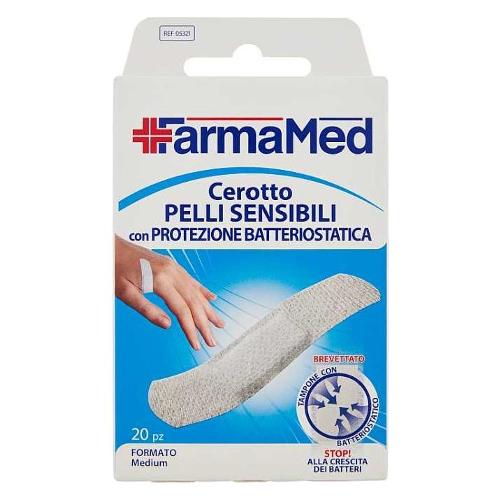 Farmamed Set cerotti 20 Pz. Pelli Sensibili M Bianco (7,2x1,9 cm) 5321