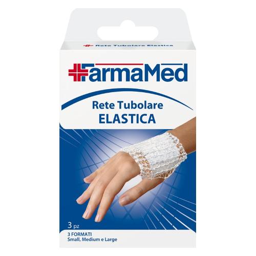 Farmamed Benda elastica 3 Pz Rete Tubolare S M L Bianco 5401