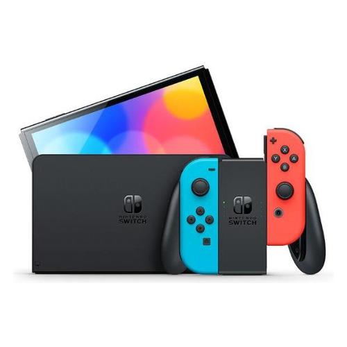 Console videogioco SWITCH OLED Neon red e Neon blue 10007455