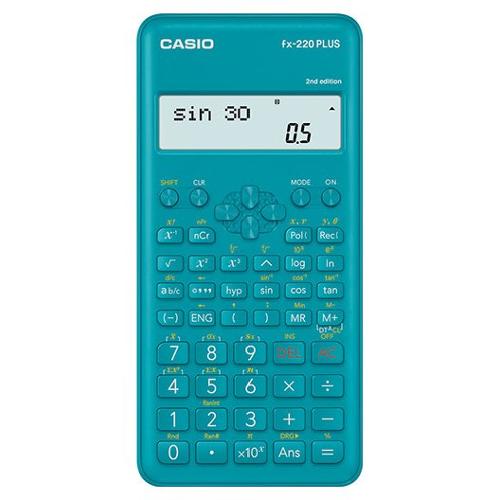 Casio Calcolatrice Scientifica FX SERIES S.V.P.A.M. Certificata Azzurro FX 220 PLUS 2
