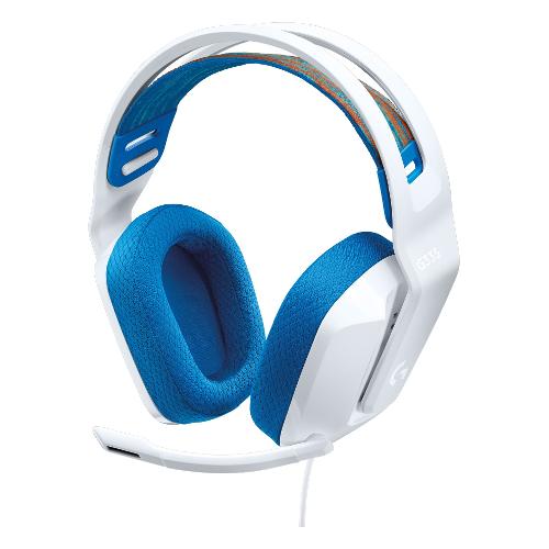 Cuffie gaming G SERIES G335 White e Blue 981 001018