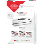 Macchina sottovuoto MAGIC VAC Genius Silver e Red V402PK3