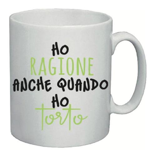 Marpimar Tazza mug Ceramica (325ml) Ho Ragione Anche Quando Ho Torto GOOD MORNING 21TT04