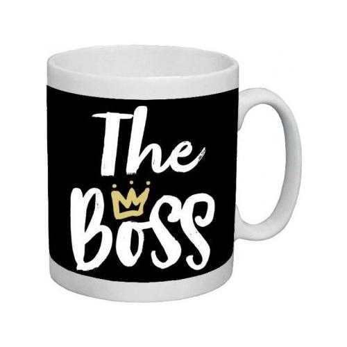 Marpimar Tazza mug Ceramica (325ml) The Boss GOOD MORNING Nero e Bianco 20TT01
