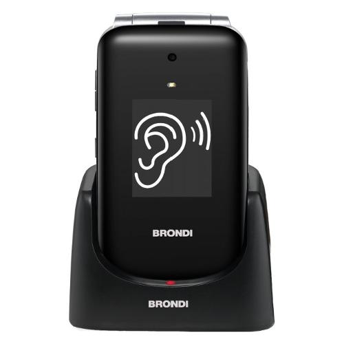 Brondi Cellulare 2G Gprs AMICO Supervoice Black e Silver