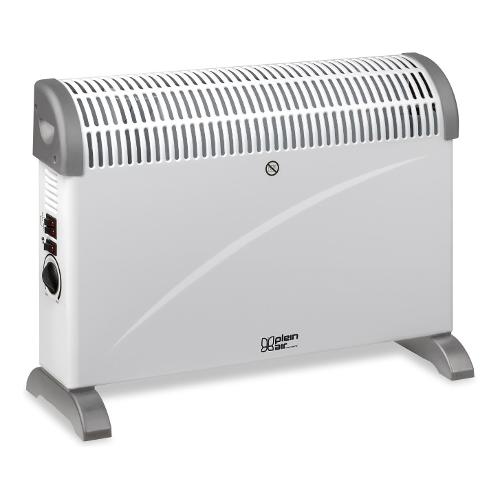 Pleinair International Termoconvettore CONVEX Turbo Bianco e Grigio TCT 2000 2000W