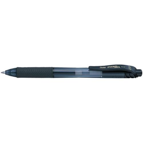Pentel Penna sfera roller scatto ENERGELX tratto medio - 0,7 mm Nero gel 0X19066