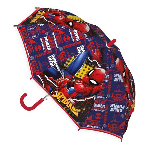 Ombrello bambino SPIDERMAN manuale D. 80cm M04605MC