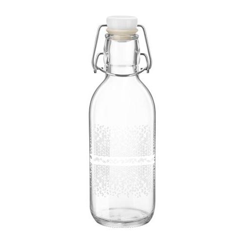 Bormioli Rocco Bottiglia (500ml) tappo meccanico EMILIA Glam white
