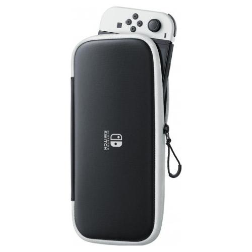 Nintendo Custodia videogioco SWITCH OLED Case + Screen Protector Black e White 10008001