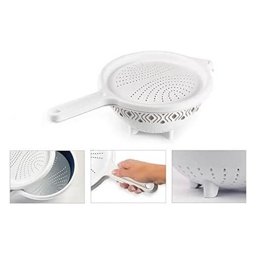 Stefanplast Scolapasta Plastica (23cm) con coperchio TOSCA Tortora 55750