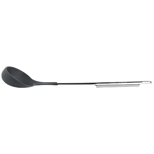 Pedrini Mestolo Acciaio FORMA Cromo lucido e Nero 06GD003