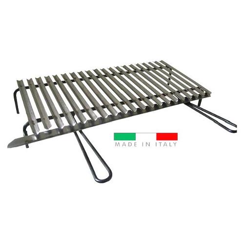 Pegoraro Griglia barbecue Inox (100x50x12 cm) Maniglie Frontali 319