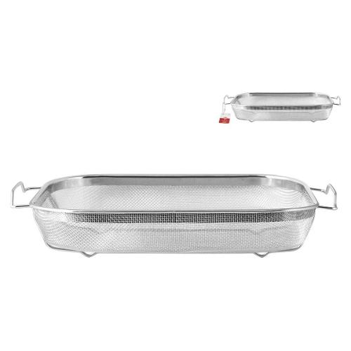 Home Cestino lavello (37x31x6cm) Colapasta a Rete Cromo lucido
