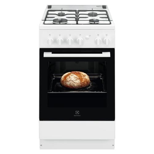 Electrolux Cucina gas 4 zone Forno elettrico Lkk500000W Bianco Classe A (50x60x86cm)