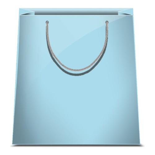 Marpimar Shopper regalo (31,5x12x45 cm) Luxury Azzurro LX15