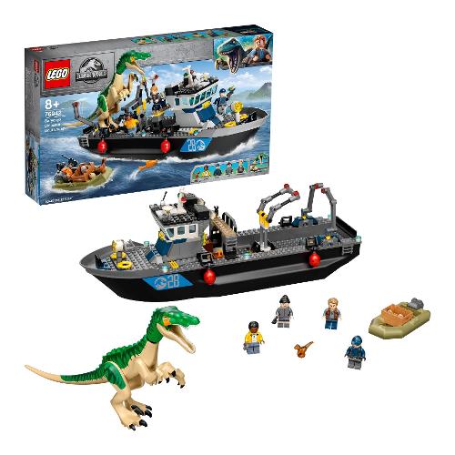 LEGO Fuga sulla barca del dinosauro Baryonyx ( 308 pz ) JURASSIC WORLD 76942