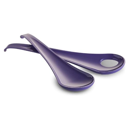Omada Set posate insalata 2 pz Plastica (28cm) SANALIVING Viola S2030VL