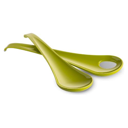 Omada Set posate insalata 2 pz Plastica (28cm) SANALIVING Verde mela S2030VM